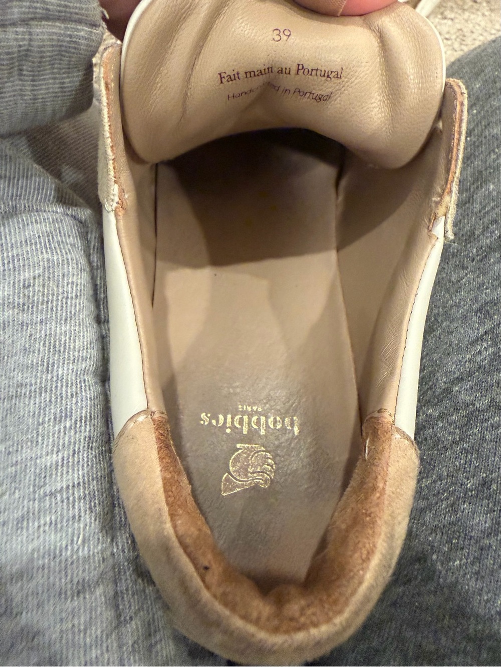 Bobbie’s “Scott” Neutral Beige & White Casual Sneakers - EU 39/US 8 - Picture 3 of 3